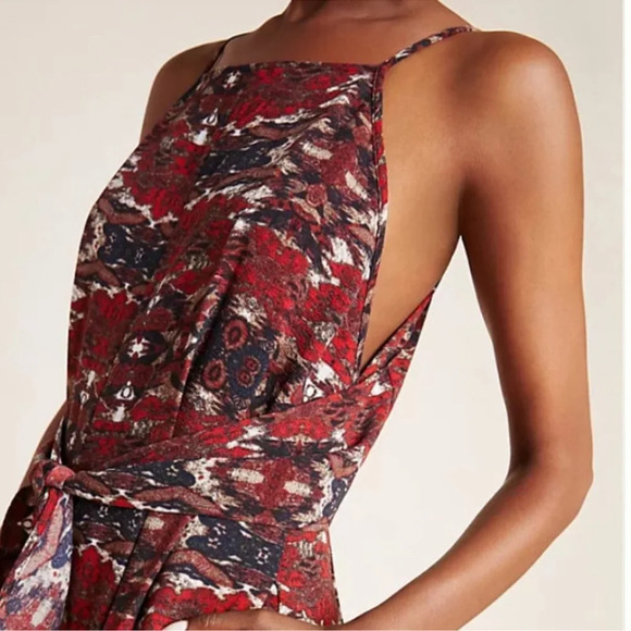 Anthropologie Greylin Macie Wide Leg Jumpsuit Tribal Print Earth Tones Southwest - Picture 3 of 16